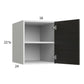 RTA Euro Cafe 18" x 22-5/8" x 24" Wall Cabinet with 1 Finished End Panel