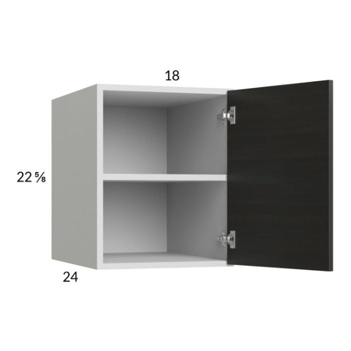 RTA Euro Cafe 18" x 22-5/8" x 24" Wall Cabinet with 1 Finished End Panel