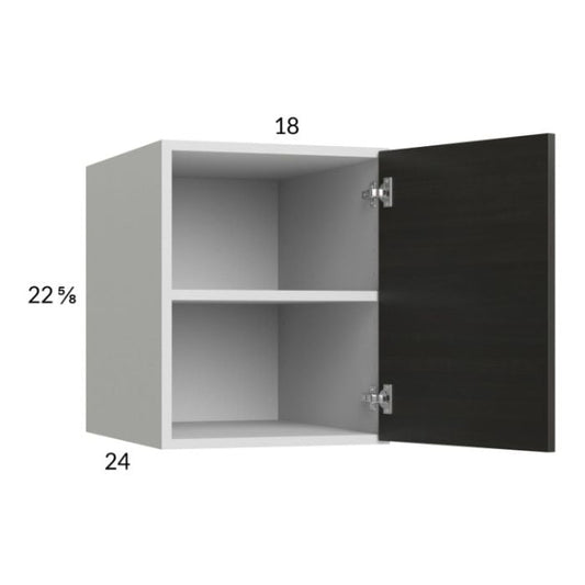 RTA Euro Cafe 18" x 22-5/8" x 24" Wall Cabinet with 1 Finished End Panel