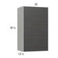 RTA Euro Cafe 18" x 30-1/4" Wall Cabinet with 1 Finished End Panel