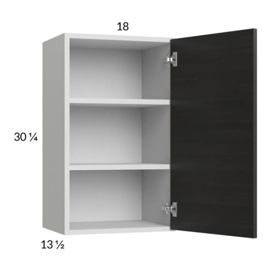 RTA Euro Cafe 18" x 30-1/4" Wall Cabinet with 1 Finished End Panel