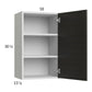 RTA Euro Cafe 18" x 30-1/4" Wall Cabinet with 2 Finished End Panels