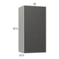 RTA Euro Cafe 18" x 35-1/4" Wall Cabinet with 1 Finished End Panel