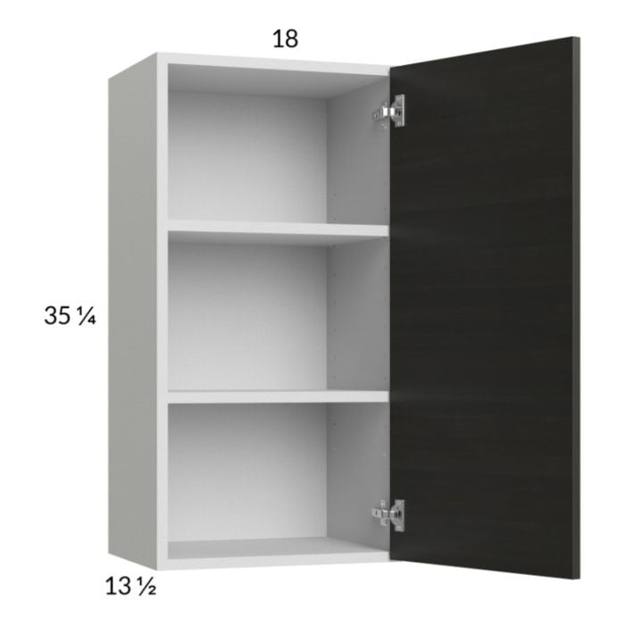 RTA Euro Cafe 18" x 35-1/4" Wall Cabinet with 1 Finished End Panel