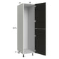 RTA Euro Cafe 18" x 71-1/4" Open Utility Cabinet with 1 Door and 1 Finished End Panel