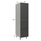 RTA Euro Cafe 18" x 71-1/4" Utility Cabinet with 1 Door, 2 Drawers and 1 Finished End Panel