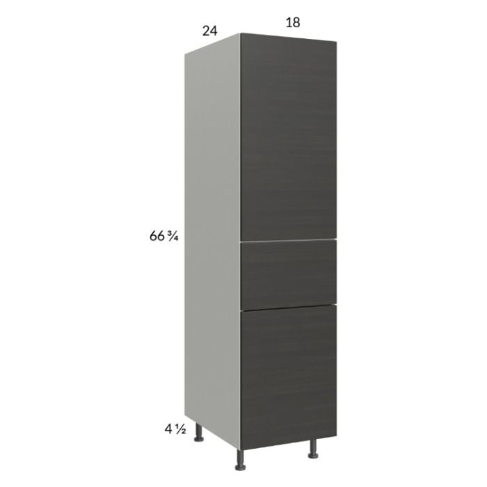 RTA Euro Cafe 18" x 71-1/4" Utility Cabinet with 2 Doors and 1 Drawer