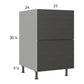 RTA Euro Cafe 21" 2-Drawer Base Cabinet