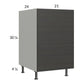 RTA Euro Cafe 21" Full Height Door Base Cabinet