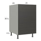 RTA Euro Cafe 21" Full Height Door Base Cabinet with Double Trashcan Pullout