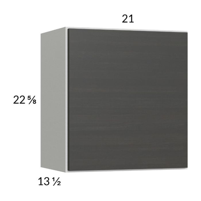RTA Euro Cafe 21" x 22-5/8" Wall Cabinet with 1 Finished End Panel