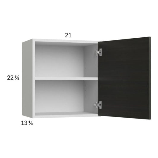 RTA Euro Cafe 21" x 22-5/8" Wall Cabinet with 1 Finished End Panel