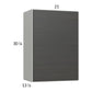 RTA Euro Cafe 21" x 30-1/4" Wall Cabinet with 1 Finished End Panel