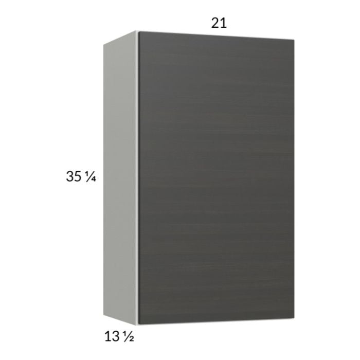 RTA Euro Cafe 21" x 35-1/4" Wall Cabinet with 1 Finished End Panel