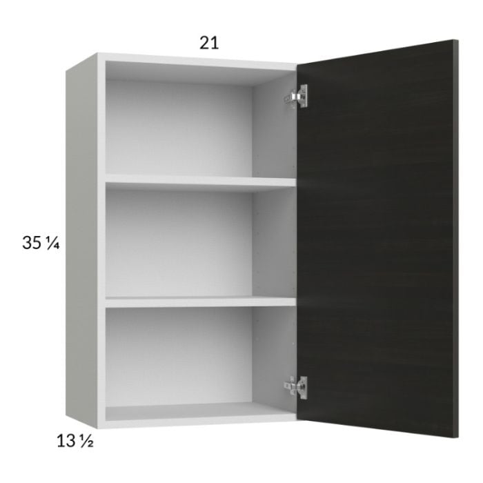 RTA Euro Cafe 21" x 35-1/4" Wall Cabinet with 1 Finished End Panel