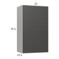 RTA Euro Cafe 21" x 35-1/4" Wall Cabinet with 2 Finished End Panels