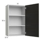 RTA Euro Cafe 21" x 35-1/4" Wall Cabinet