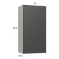 RTA Euro Cafe 21" x 40-1/4" Wall Cabinet with 1 Finished End Panel