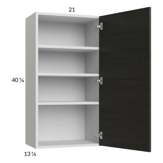 RTA Euro Cafe 21" x 40-1/4" Wall Cabinet with 1 Finished End Panel