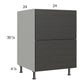 RTA Euro Cafe 24" 2-Drawer Base Cabinet
