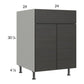 RTA Euro Cafe 24" Base Cabinet