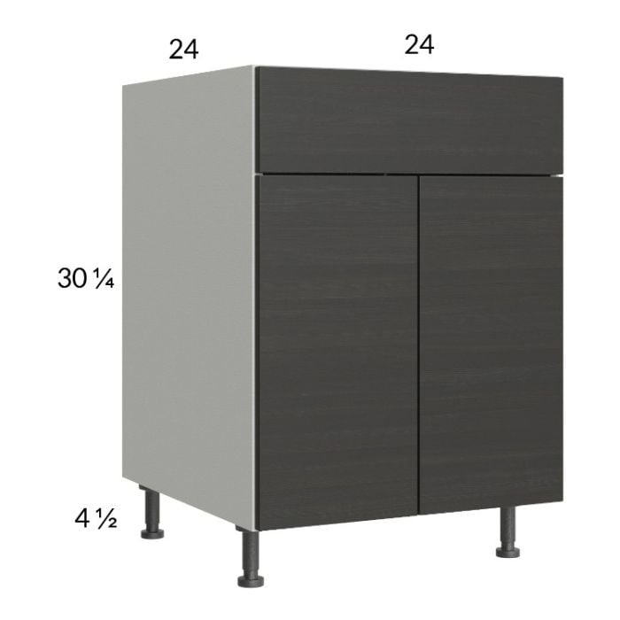 RTA Euro Cafe 24" Base Cabinet with 2 Finished End Panels