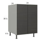 RTA Euro Cafe 24" Full Height Door Base Cabinet with 2 Finished End Panels
