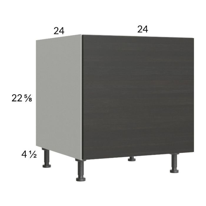 RTA Euro Cafe 24" Full Height Door Desk Base Cabinet with 1 Door and 1 Finished End Panel
