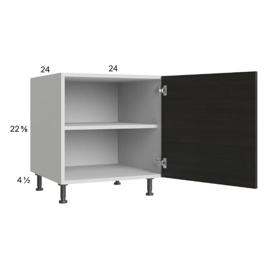 RTA Euro Cafe 24" Full Height Door Desk Base Cabinet with 1 Door and 1 Finished End Panel