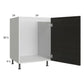 RTA Euro Cafe 24" Full Height Door Sink Base Cabinet with 1 Door and 1 Finished End Panel