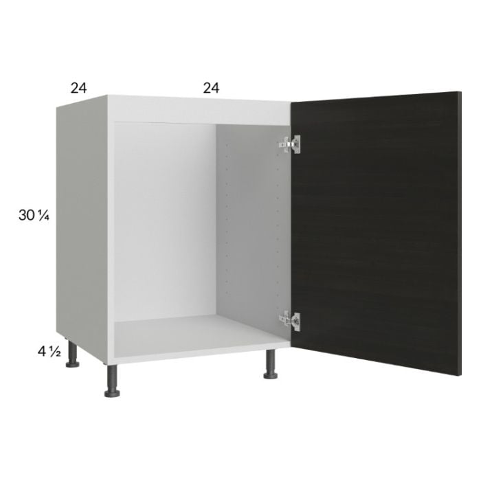 RTA Euro Cafe 24" Full Height Door Sink Base Cabinet with 1 Door and 2 Finished End Panels
