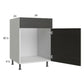 RTA Euro Cafe 24" Sink Base Cabinet with 1 Door and 1 Finished End Panel
