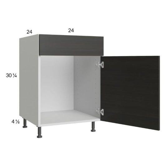 RTA Euro Cafe 24" Sink Base Cabinet with 1 Door and 1 Finished End Panel