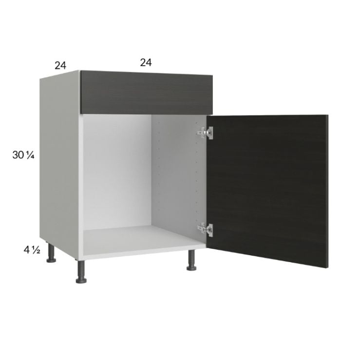 RTA Euro Cafe 24" Sink Base Cabinet with 1 Door and 2 Finished End Panels