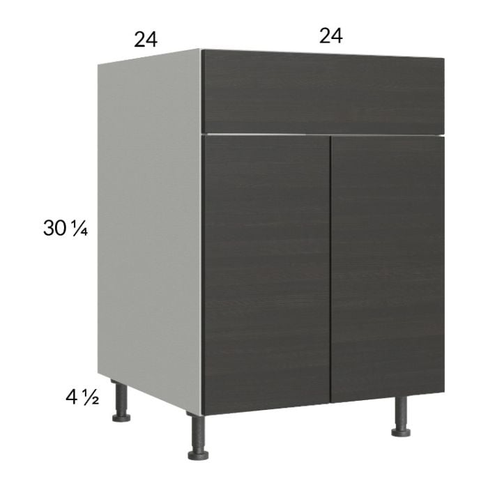 RTA Euro Cafe 24" Sink Base Cabinet with 1 Finished End Panel