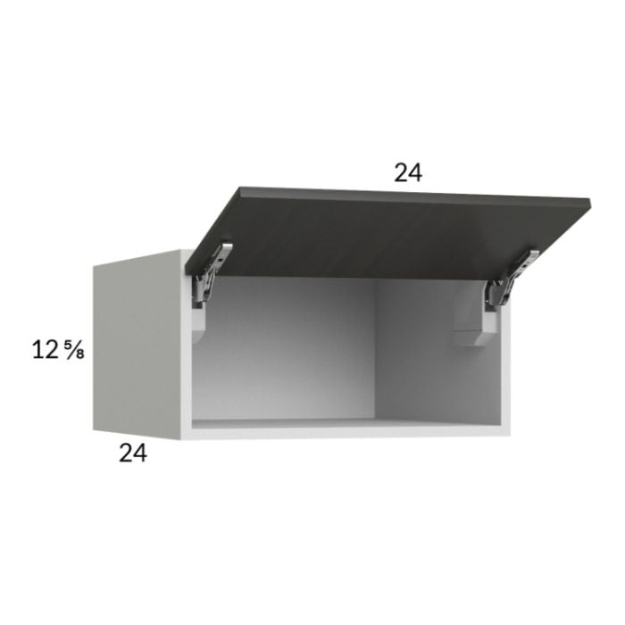 RTA Euro Cafe 24" x 12-5/8" Flip Up Door Wall Cabinet with 1 Finished End Panel