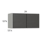 RTA Euro Cafe 24" x 12-5/8" Wall Cabinet with 1 Finished End Panel