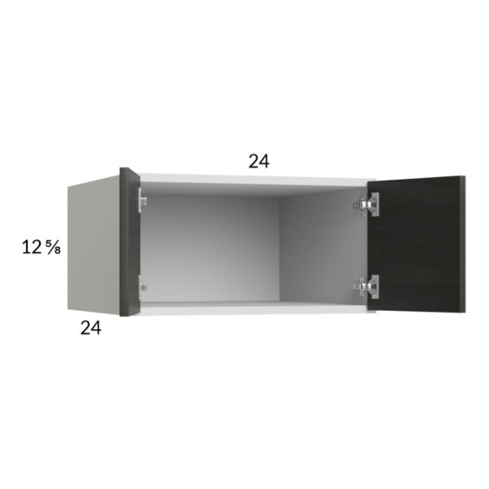 RTA Euro Cafe 24" x 12-5/8" x 24" Wall Cabinet with 1 Finished End Panel