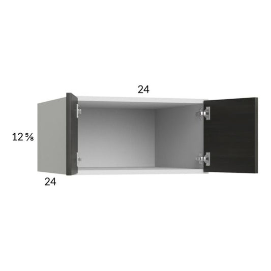 RTA Euro Cafe 24" x 12-5/8" x 24" Wall Cabinet with 1 Finished End Panel