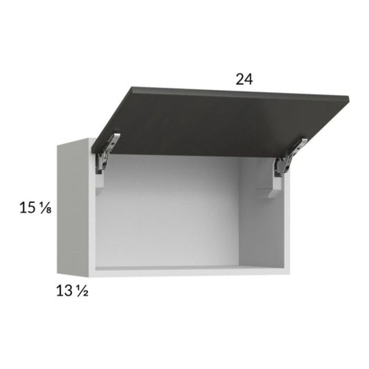 RTA Euro Cafe 24" x 15-1/8" Flip Up Door Wall Cabinet with 1 Finished End Panel