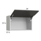 RTA Euro Cafe 24" x 15-1/8" Flip Up Door Wall Cabinet with 2 Finished End Panels