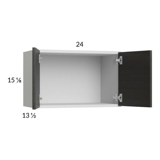 RTA Euro Cafe 24" x 15-1/8" Wall Cabinet with 1 Finished End Panel