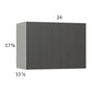 RTA Euro Cafe 24" x 17-5/8" Flip Up Door Wall Cabinet