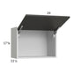 RTA Euro Cafe 24" x 17-5/8" Flip Up Door Wall Cabinet with 2 Finished End Panels