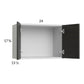 RTA Euro Cafe 24" x 17-5/8" Wall Cabinet with 1 Finished End Panel