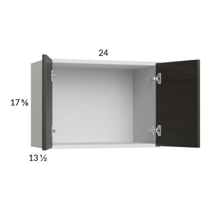 RTA Euro Cafe 24" x 17-5/8" Wall Cabinet with 1 Finished End Panel