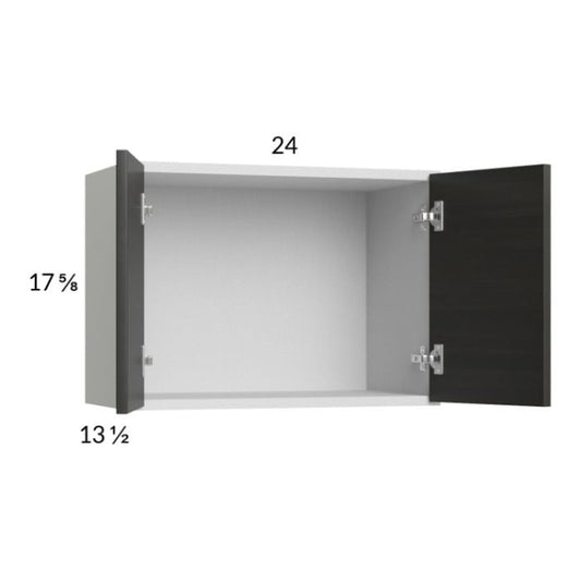 RTA Euro Cafe 24" x 17-5/8" Wall Cabinet with 1 Finished End Panel