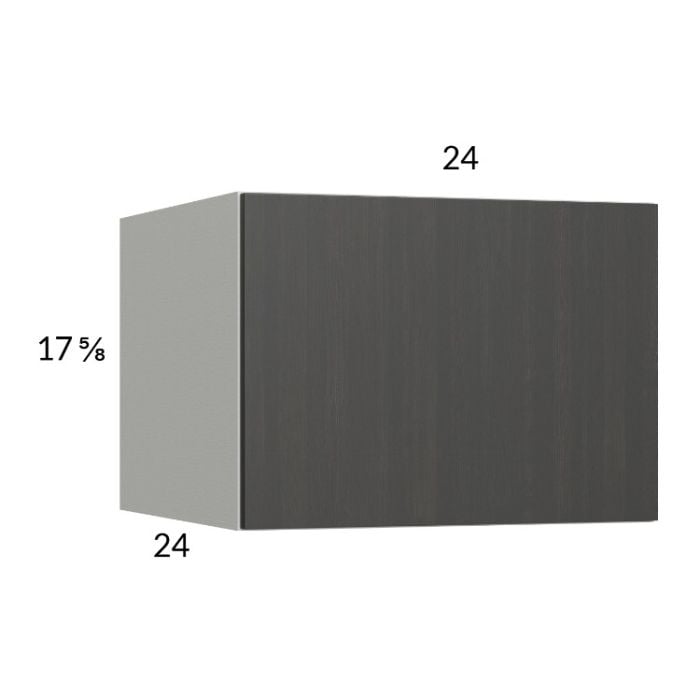 RTA Euro Cafe 24" x 17-5/8" x 24" Flip Up Door Wall Cabinet with 2 Finished End Panels