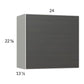 RTA Euro Cafe 24" x 22-5/8" Wall Cabinet with 1 Door and 2 Finished End Panels