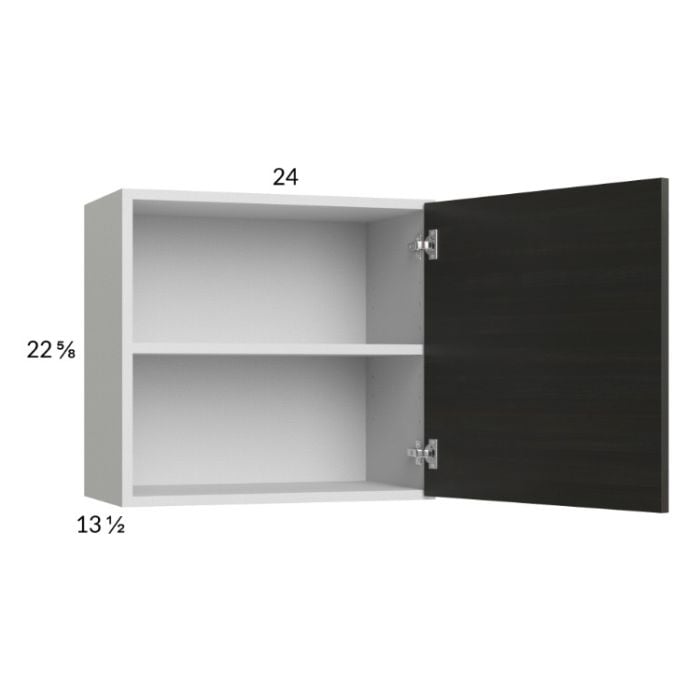 RTA Euro Cafe 24" x 22-5/8" Wall Cabinet with 1 Door and 2 Finished End Panels